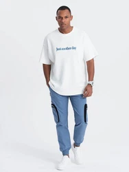 OMBRE Cargohose CARGO-Hose für Herren Hellblau/Blau