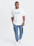 OMBRE Cargohose CARGO-Hose für Herren Hellblau/Blau
