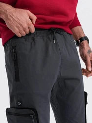 OMBRE Cargohose CARGO-Hose für Herren Dunkelrot/Rot