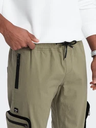 OMBRE Cargohose CARGO-Hose für Herren Khaki/Dunkelgrün