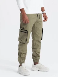 OMBRE Cargohose CARGO-Hose für Herren Khaki/Dunkelgrün