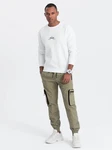 OMBRE Cargohose CARGO-Hose für Herren Khaki/Dunkelgrün