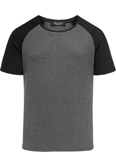 Amaci&Sons T-Shirt KENNER Basic Raglan Shirt Herren Dunkelgrau/Grau/Hellgrau