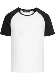 T-Shirt KENNER T-Shirt Herren Basic Raglan Shirt mit Rundhalsausschnitt