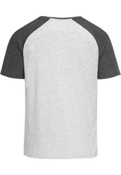 Amaci&Sons T-Shirt KENNER Basic Raglan Shirt Herren Grau/Hellgrau/Dunkelgrau