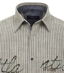 CASAMODA Blusenshirt Kent Casual Short 1/2Arm grün