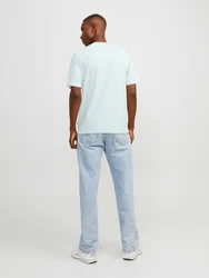 Jack & Jones Kurzarmshirt JORLAFAYETTE BOX TEE SS CREW NECK Blau/Hellblau/Türkis/Grün
