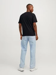 Jack & Jones Kurzarmshirt JORLAFAYETTE BOX TEE SS CREW NECK Schwarz