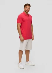 s.Oliver Kurzarmshirt Poloshirt mit Logo-Detail Artwork 