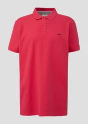s.Oliver Kurzarmshirt Poloshirt mit Logo-Detail Artwork 