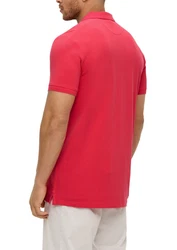 s.Oliver Kurzarmshirt Poloshirt mit Logo-Detail Artwork 
