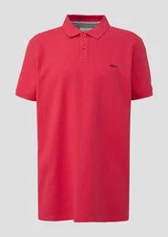 Kurzarmshirt Poloshirt aus Baumwolle mit Logo-Detail Artwork