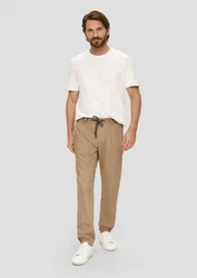 s.Oliver Stoffhose Jogpants Khaki/Beige/Braun