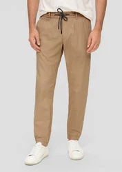 s.Oliver Stoffhose Jogpants Khaki/Beige/Braun