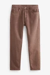 Next Regular-Fit-Jeans aus überfärbtem Denim Braun/Dunkelbraun/Khaki