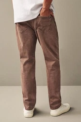 Next Regular-Fit-Jeans aus überfärbtem Denim Braun/Dunkelbraun/Khaki