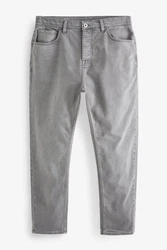 Next Regular-Fit-Jeans aus überfärbtem Denim Hellgrau/Grau/Dunkelgrau