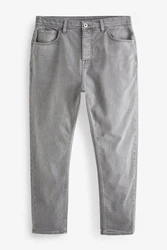 Next Regular-Fit-Jeans aus überfärbtem Denim Hellgrau/Grau/Dunkelgrau