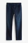 Next Straight Fit Stretch-Jeans Vintage Look Dunkelblau