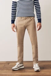 Next Slim Fit Stretch Jeans Khaki/Braun/Beige