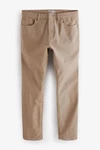 Next Slim Fit Stretch Jeans Khaki/Braun/Beige