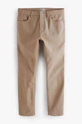 Next Slim Fit Stretch Jeans Khaki/Braun/Beige