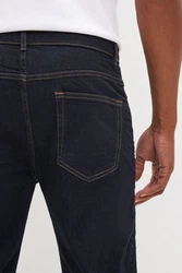 Next Straight-Jeans Essential Stretch-Jeans im Straight Fit Dunkelblau/Hellblau