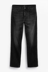 Next Authentische Straight Fit Jeans Schwarz/Grau/Dunkelgrau