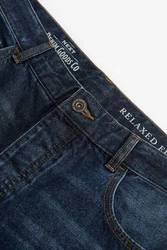 Next Relax-fit-Jeans Authentische Relaxed Fit Jeans Dunkelblau/Blau/Hellblau