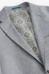 Next Leinensakko Slim Fit Sakko (1-tlg) Grau