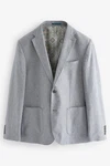 Next Leinensakko Slim Fit Sakko (1-tlg) Grau