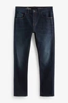Next Slim Fit Stretch-Jeans im Vintage-Look Dunkelblau