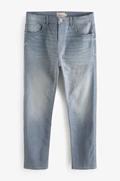 Bandeau-Bikini-Top Slim Fit Stretch-Jeans im Vintage-Look (1-St)