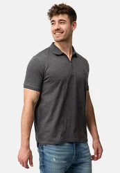 Indicode Poloshirt INYonah Grau/Hellgrau/Dunkelgrau/Braun