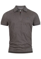 Indicode Poloshirt INYonah Grau/Hellgrau/Dunkelgrau/Braun
