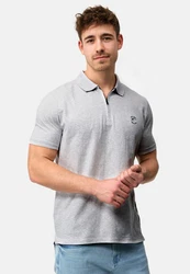 Indicode Poloshirt INYonah Grau