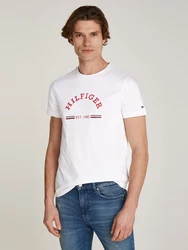 Tommy Hilfiger T-Shirt RWB ARCH GS TEE Weiß/Rosa