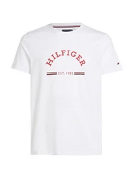 Tommy Hilfiger T-Shirt RWB ARCH GS TEE Weiß/Rosa