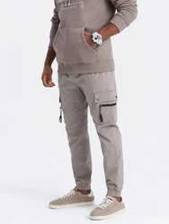 OMBRE Cargohose Herren Cargo-Hose Braun/Grau/Lila/Beige/Khaki