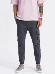 OMBRE Cargohose Herren Cargo-Hose Rosa/Lila