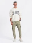 OMBRE Cargohose Herren Cargo-Hose Khaki/Beige