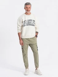 OMBRE Cargohose Herren Cargo-Hose Khaki/Beige