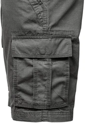 Amaci&Sons Cargoshorts MIDFIELD Chinoshort Regular Fit Khaki/Dunkelgrün/Grau