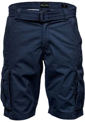 Amaci&Sons Cargoshorts MIDFIELD Chinoshort Regular Fit Blau/Dunkelblau/Grau