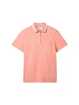 TOM TAILOR Poloshirt mit Brusttasche Orange/Rosa/Rot