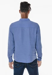 STREET ONE Langarmhemd Blau/Hellblau/Dunkelblau