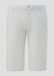 s.Oliver Bermuda-Hose mit Knopfverschluss Grau/Khaki