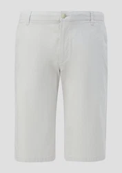 s.Oliver Bermuda-Hose mit Knopfverschluss Grau/Khaki