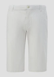 Bermudas Bermuda-Hose aus Baumwoll-Stretch mit Knopfverschluss