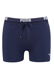 PUMA Badehose SWIM MEN LOGO TRUNK Dunkelblau